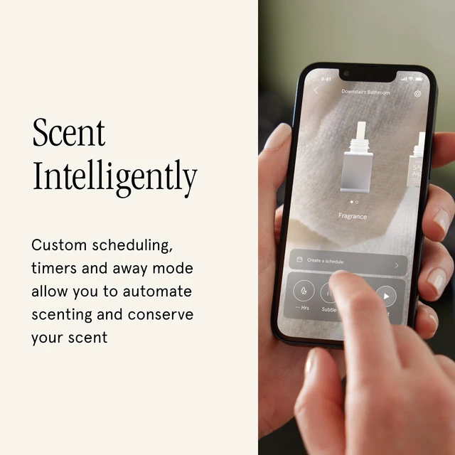 Alt view image 5 of 7 - Plus Smart Home Fragrance Diffuser for Large Spaces, White | Adjust Scent Intensity, Set Schedules, Set Timers,Fragrances Sold Separately