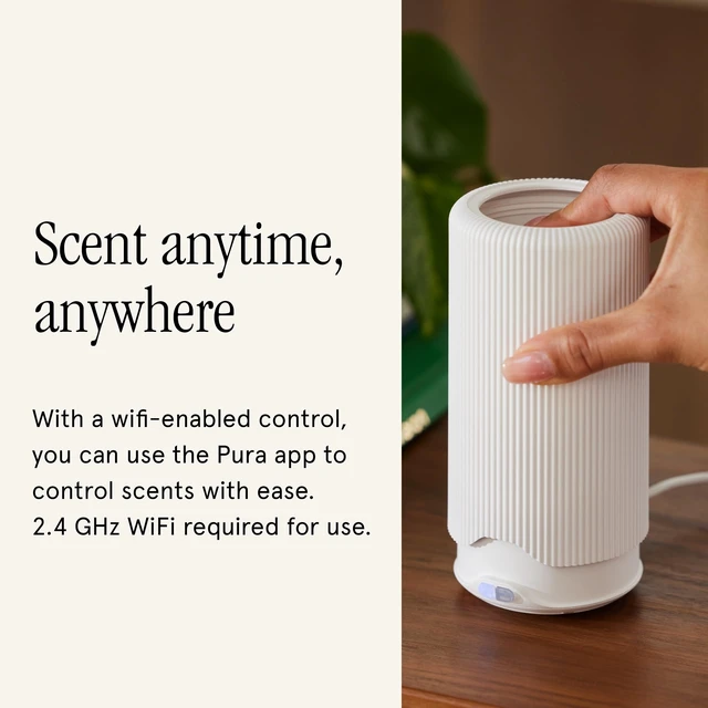 Alt view image 6 of 7 - Plus Smart Home Fragrance Diffuser for Large Spaces, White | Adjust Scent Intensity, Set Schedules, Set Timers,Fragrances Sold Separately