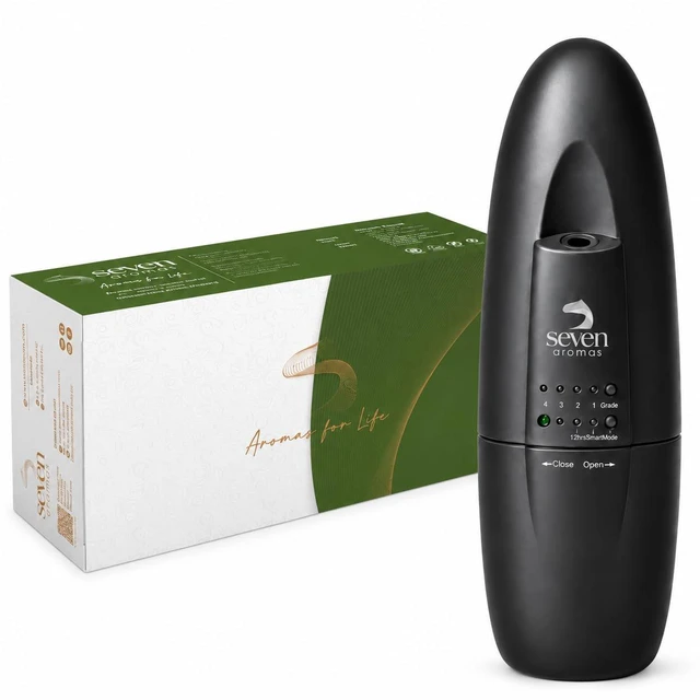 Main image of SV703 Black Plug-in Waterless Scent Diffuser, Black, 500 Sq Ft | Compact plug-in cold-air scent diffusion covers up to 500 sq ft for bedrooms, bathrooms, offices, and small spaces.