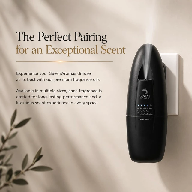 Alt view image 2 of 7 - SV703 Black Plug-in Waterless Scent Diffuser, Black, 500 Sq Ft | Compact plug-in cold-air scent diffusion covers up to 500 sq ft for bedrooms, bathrooms, offices, and small spaces.