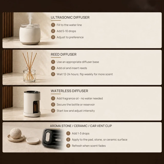 Alt view image 4 of 6 - Luxury Hotel Collection Diffuser Oil Set- 6 x 5 mL | Six Distinctive Hotel-Inspired Scents, From Airy Tea and Fresh Linen to Warm Woods and Coastal Air