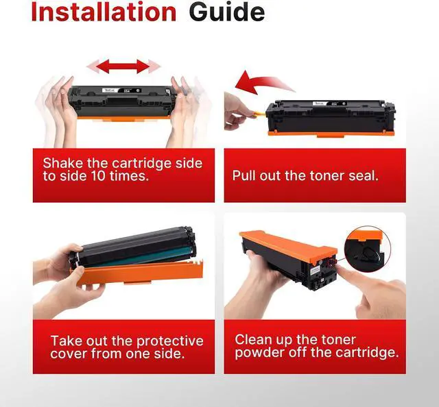 Alt view image 6 of 6 - 054 Toner Work for Canon MF642Cdw MF644Cdw MF641CW LBP622Cdw 4 Pack