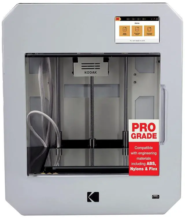 Alt view image 2 of 7 - Kodak 3D Printer Portrait, White, 21.1 x 20.7 x 20.7 in