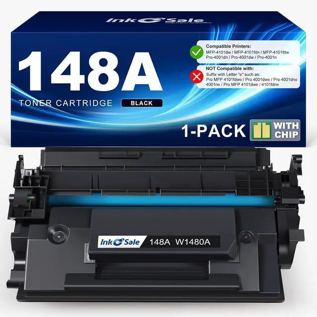 Main image of 148A Toner Cartridge Black 4001n 4101fdw (with Chip) 148X W1480A W1480X