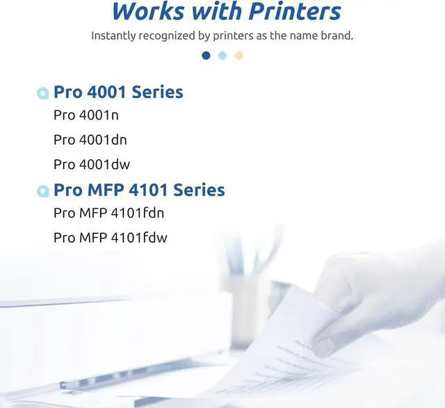 Alt view image 2 of 7 - 148A Toner Cartridge Black 4001n 4101fdw (with Chip) 148X W1480A W1480X