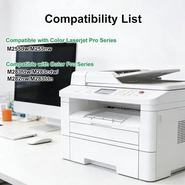 Alt view image 3 of 7 - SAILNER Compatible 206X Toner Replacment for HP 206X 206A, 4 Pack