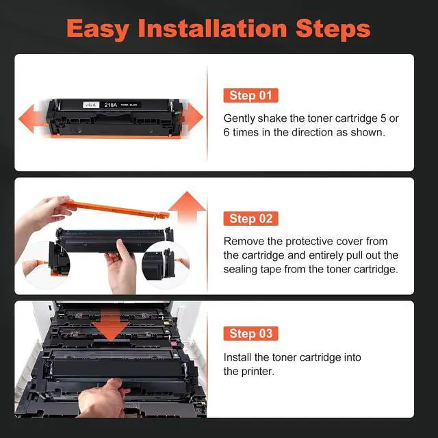 Alt view image 5 of 6 - v4ink 218A Toner Cartridge 1-Pack Replacement for HP 218A 218X W2180A Toner