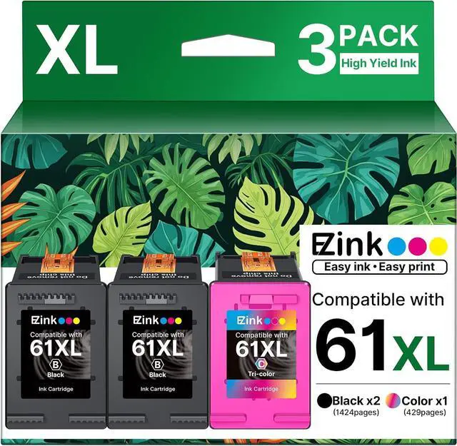Main image of 61XL 61 Ink Cartridges 4500 5530 for HP Ink 61XL Black and Color Combo Pack