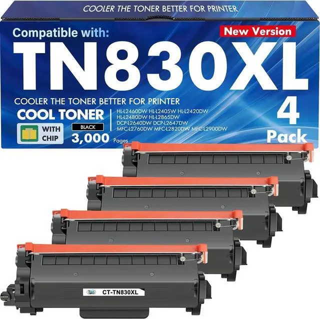 Main image of TN830 TN830XL 830 XL/V/R Toner for Brother Printer DCP-L2640DW HL-L2460DW