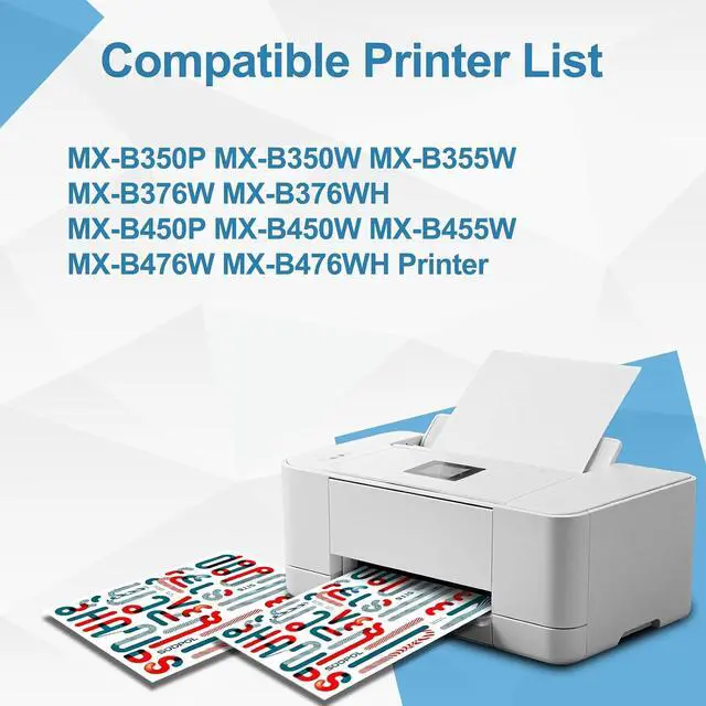 Alt view image 2 of 6 - MX-B45NT Toner Cartridge 1-Pack Black for Sharp MX-B350P/B450P