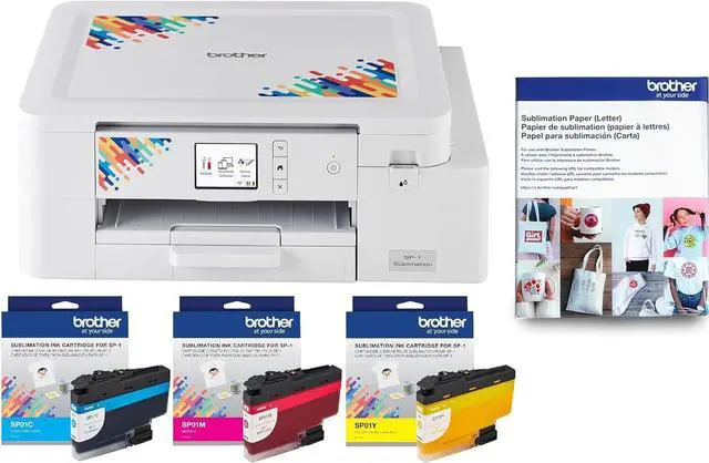 Main image of Brother Sublimation Printer, Color Ink Cartridge Set and 100 Sheets Sublimation Paper