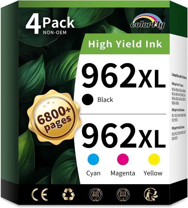 Main image of colorfly 962XL Ink Cartridges Combo Pack Replacement for 962XL (4 Pack)