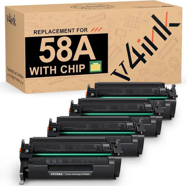 Main image of 58A Toner Cartridge Black 4 Pack Compatible for HP 58A CF258A M404n M404dn
