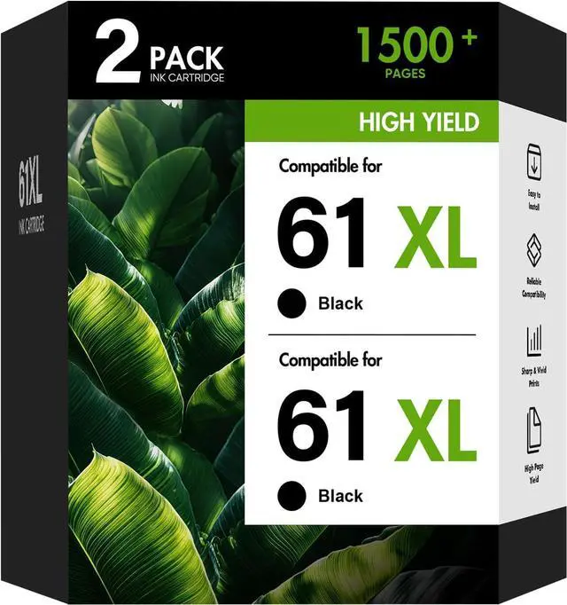 Main image of 61XL 61 Black Ink Cartridge 4500 5530 for HP Printer