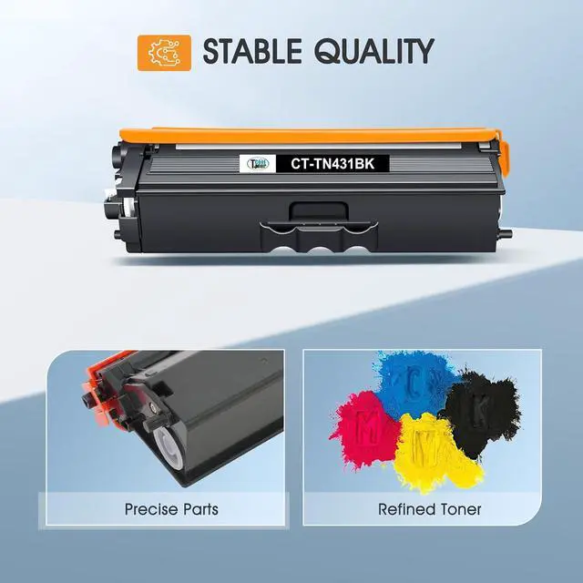Alt view image 4 of 6 - TN431 TN-431 4-Color Toner Cartridge Set TN 431 MFC-L8900CDW