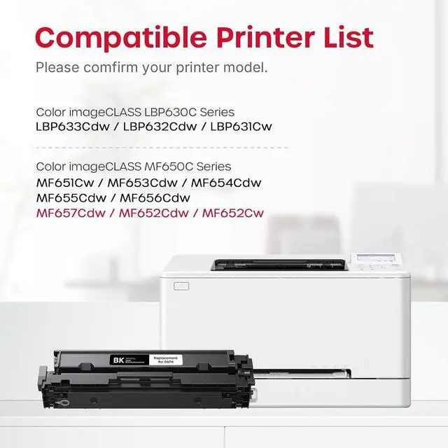 Alt view image 2 of 7 - Quark 067H Toner Cartridge 4-Pack High Yield for Canon 067 Color Printers