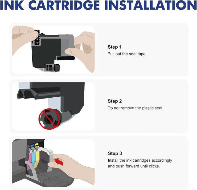 Alt view image 4 of 7 - LC501XL LC501 MFC-J1360DW Ink Cartridges for Brother Printer MFC-J1260W
