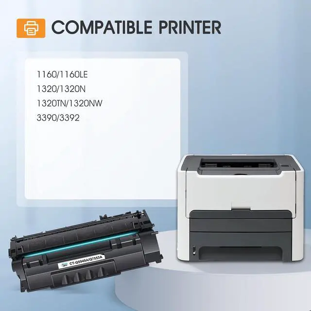 Alt view image 2 of 6 - 49A Q5949A 1320 Toner Cartridge Black 2-Pack 53A Q7553A 53X 49X Q5949X