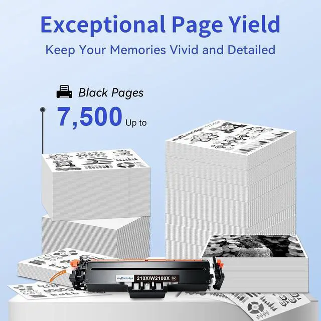 Alt view image 3 of 7 - 210X Black Toner Cartridges 2 Pack for HP 210X 210A MFP 4301fdw 4301fdn