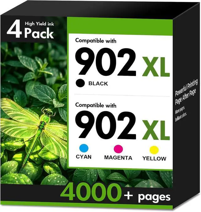 Main image of 902XL 902 6978 Ink Cartridges Black and Color Combo Pack for HP Printers