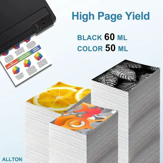 Alt view image 3 of 6 - Remanufactured T40V Ink Cartridge with chip T40V120 T40V220 T40V320 T40V420 high Capacity Ink Replacement for SureColor T5170 T5170M T3170M T3170 T2170 SC-T5170 SC-T3170 Printer(4-Pack)
