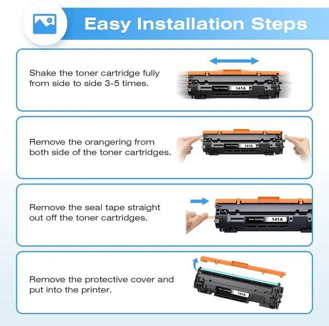Alt view image 4 of 7 - 141A W1410A Toner Cartridges for HP LaserJet M110w M140w MFP M139w Printer