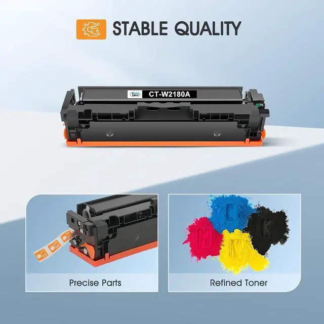 Alt view image 4 of 6 - 218A Toner Cartridges 4 Pack for HP 218A Toner 218X 218 MFP 3301fdw 3201dw