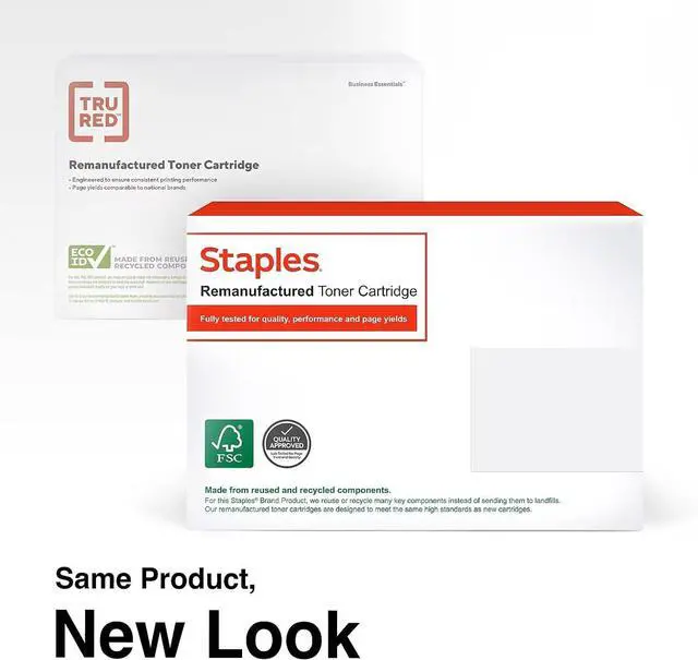 Alt view image 2 of 7 - STAPLES Remanufactured Black/Tri-Color Standard Yield Ink Cartridge Compatible for HP 62, 2 Pack