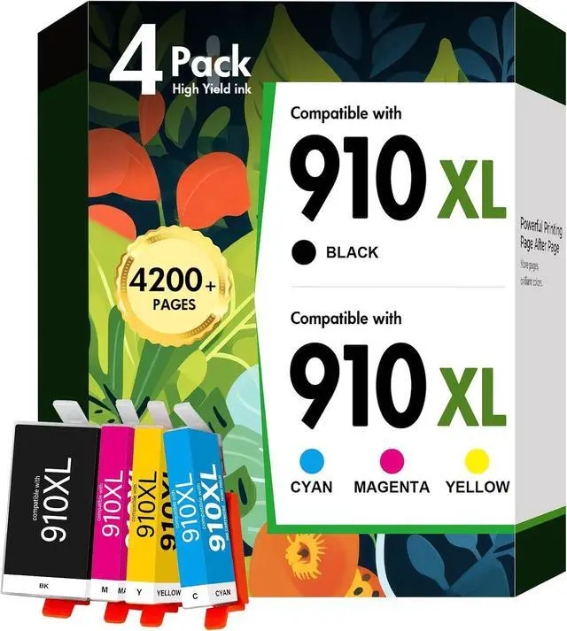 Main image of 910XL 910 8020 Ink Cartridges Black and Color Combo Pack for HP Printers