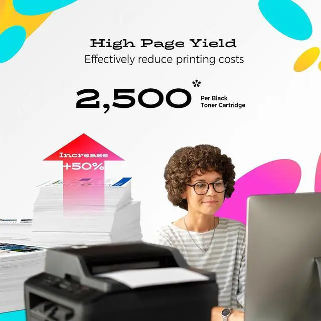 Alt view image 3 of 5 - colorfly 30A Black Toner Cartridge CF230A Replacement for HP 30A CF230A 30X CF230X Compatible with Pro MFP M227fdw M203dw M227fdn M203dn M227sdn M203d M227 M203 Series Printer
