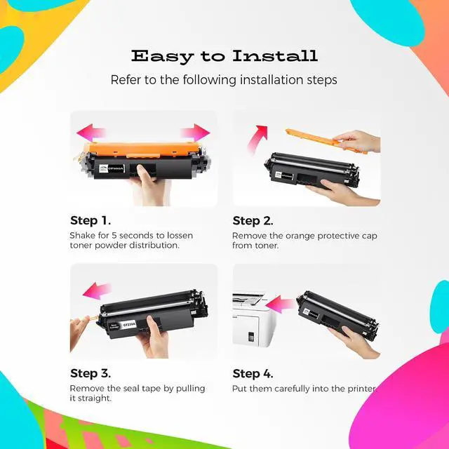 Alt view image 5 of 5 - colorfly 30A Black Toner Cartridge CF230A Replacement for HP 30A CF230A 30X CF230X Compatible with Pro MFP M227fdw M203dw M227fdn M203dn M227sdn M203d M227 M203 Series Printer