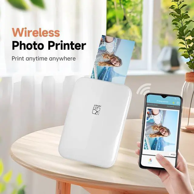 Alt view image 6 of 7 - HPRT MT53 Mini Photo Printer with 50 Sheets Adhesive Paper, 2x3 Instant Portable Color Printer, Compatible with iOS & Android, Bluetooth Small Printer for Smartphones & iPhone