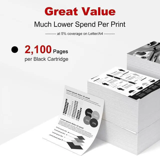 Alt view image 3 of 7 - v4ink 069 Black Toner Cartridge 1-Pack Replacement for Canon 069 MF753Cdw