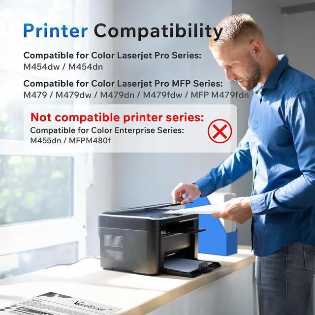 Alt view image 2 of 7 - Valuetoner 414X compaitble with HP 414X 414A Toner cartridges 4 Pack