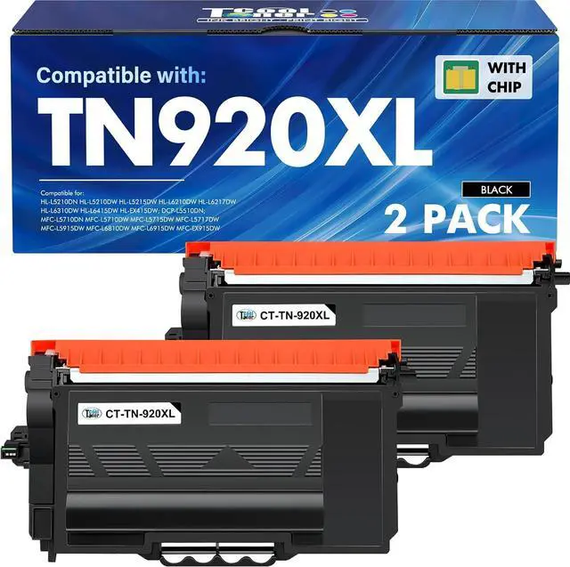 Alt view image 7 of 7 - TN920 TN920XL Toner for Brother Printer HL-L6210DW MFC-L5915DW MFC-L5710DW