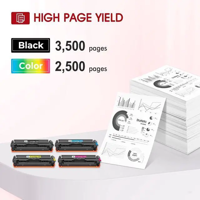 Alt view image 3 of 6 - 075H 075 Toner Cartridge Set MF665CDW MF663Cdw LBP646Cdw Printer 4 Pack