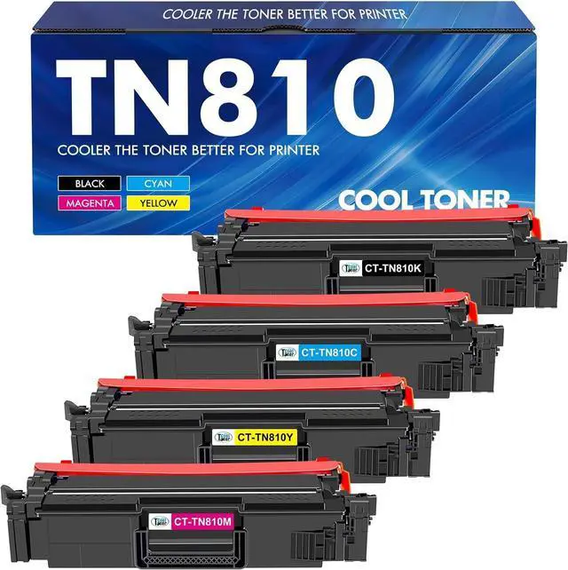 Main image of TN810 TN810XL TN-810 Toner Cartridge 4-Pack Compatible for TN810 TN-810 TN-810XL TN 810 Toner Cartridge for MFCL9610CDN HLL9410CDN HLL9430CDN HLL9470CDN MFCL9630CDN MFCL9670CDN Printer (B/C/Y/M)