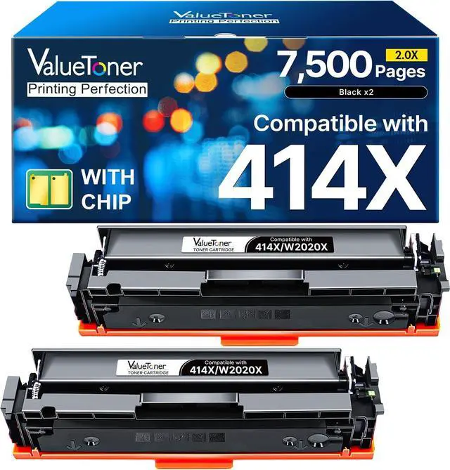 Main image of 414X Black Toner Cartridges Compatible Replacement for hp 414x hp 414a to use with Color Laser Jet Pro MFP M479fdw M479fdn M479dw Pro M454dw M454dn M479 M454 M455dn MFP M480f Series Printer