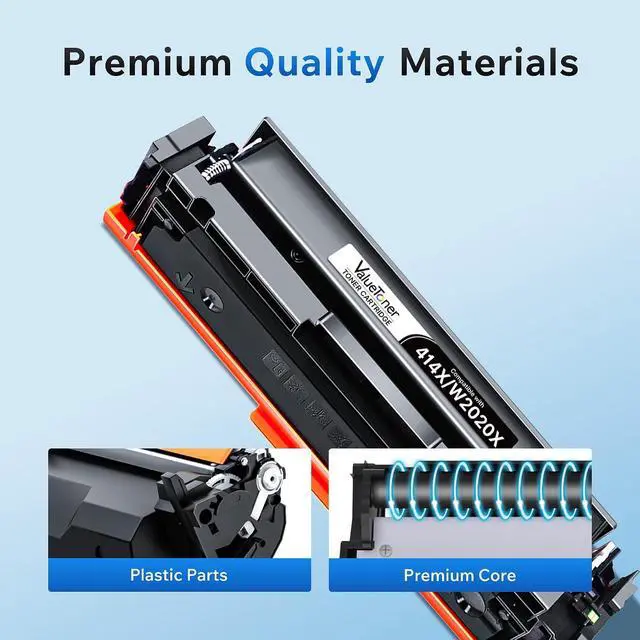 Alt view image 4 of 6 - 414X Black Toner Cartridges Compatible Replacement for hp 414x hp 414a to use with Color Laser Jet Pro MFP M479fdw M479fdn M479dw Pro M454dw M454dn M479 M454 M455dn MFP M480f Series Printer