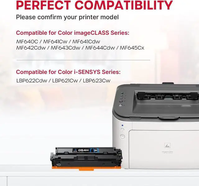 Alt view image 3 of 7 - Quark 054H Toner Cartridge Compatible for Canon 054 H CRG054 Toner 4-Pack