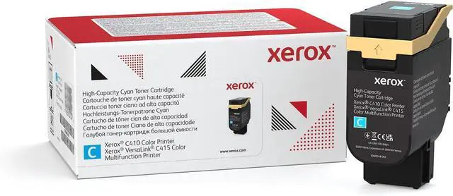 Main image of Xerox Genuine C410 Cyan HIGH Capacity Toner Cartridge (7000 Pages) -006R04686