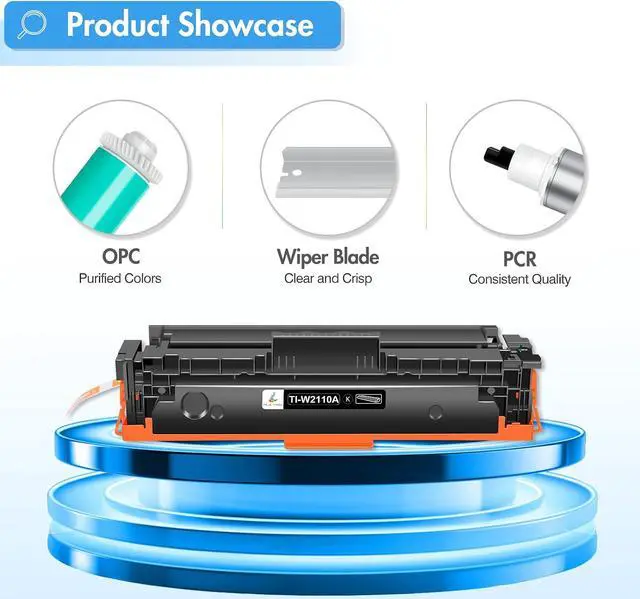 Alt view image 7 of 7 - 206A Toner Cartridges 4 Pack 206X Compatible for HP M283fdw M283cdw M255dw