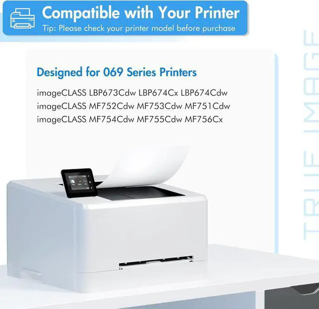Alt view image 2 of 7 - 069H 069 Toner Cartridge Set for Canon 069 069H MF753Cdw MF751Cdw MF750C