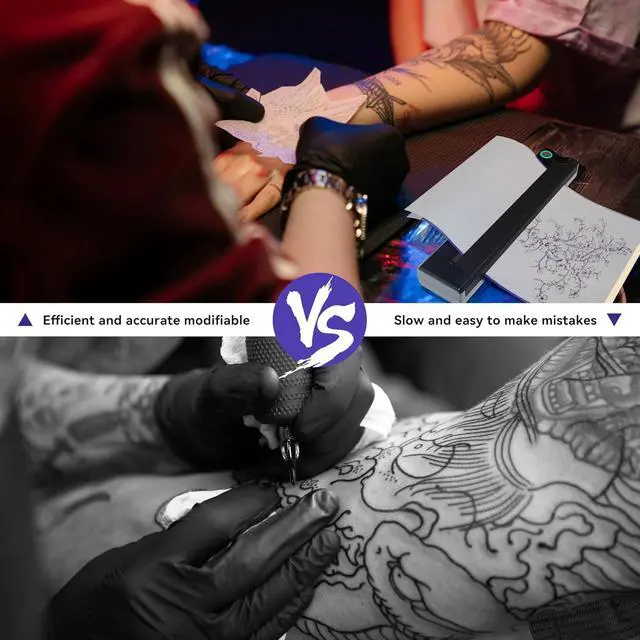 Alt view image 5 of 7 - PeriPage P90 Tattoo Stencil Printer, Wireless Thermal Tattoo Printers with Stencil Paper,Portable Tattoos Printer Compatible with Phone Pad and PC