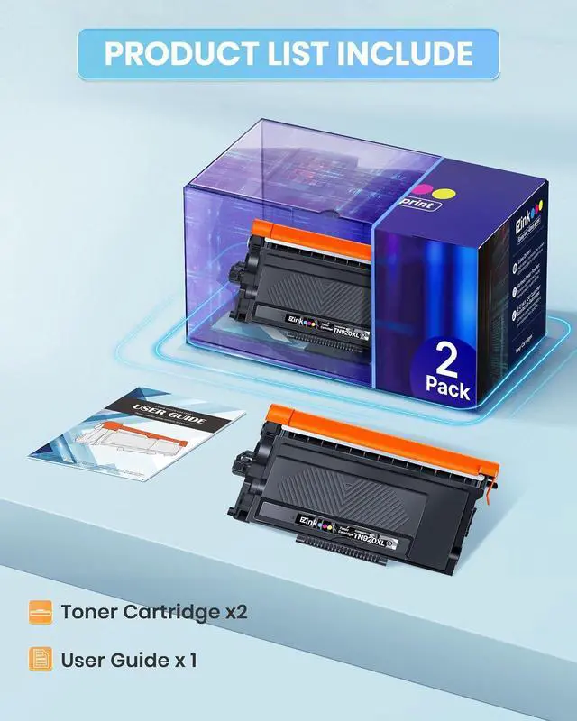 Alt view image 4 of 7 - TN920XL Toner Cartridge for Brother TN920 for HL-L6210DW(4 Black with Chip)