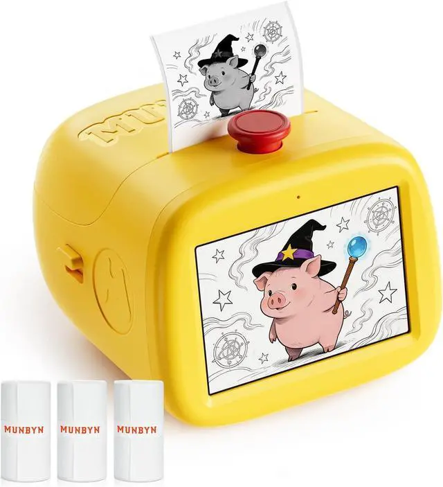Main image of MUNBYN SP01 Smart AI Sticker Printer Voice to Print for Kids Thermal Maker