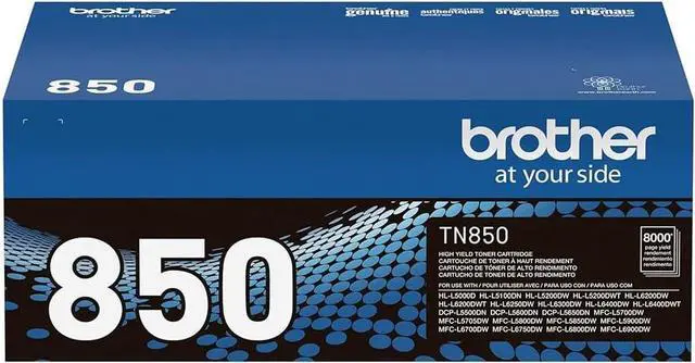 Alt view image 3 of 7 - Brother Genuine TN850 Black High Yield Toner Cartridge, Up to 8,000 Pages, Bundle with Deco Essentials Printer eBook for HL-L6200DW, MFC-L5800DW, MFC-L5700DW, HL-L5200DW, HL-L5100DN, HL-L6400DW