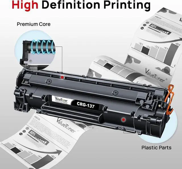 Alt view image 5 of 6 - Valuetoner Compatible Toner Cartridge Replacement for Canon 137 Black Toner Cartridge 9435B001AA for ImageClass D570 MF242dw MF244W MF247dw MF249dw MF236n MF232w LBP151dw MF227dw MF210 (Black, 4-Pack)