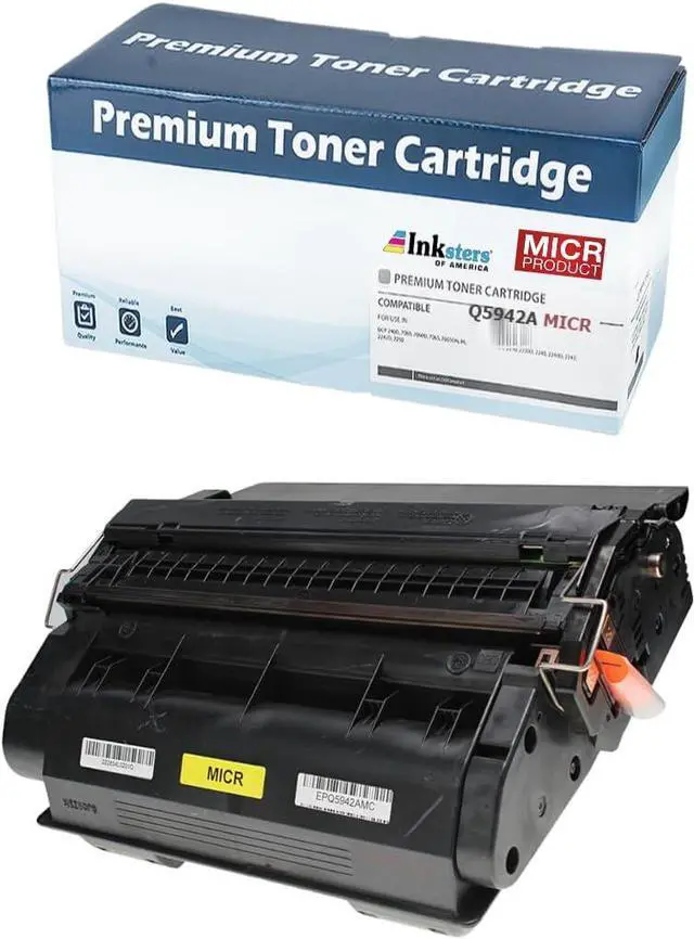 Main image of Inksters Remanufactured Replacement for HP 42A (Q5942A) MICR Toner Cartridge - LaserJet 4240 4240N 4250 4250DTN 4250DTNSL 4250N 4250TN 4350 4350DTN 4350DTNSL 4350N 4350TN (Black) -10K Yield