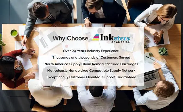 Alt view image 6 of 7 - Inksters Remanufactured Replacement for HP 42A (Q5942A) MICR Toner Cartridge - LaserJet 4240 4240N 4250 4250DTN 4250DTNSL 4250N 4250TN 4350 4350DTN 4350DTNSL 4350N 4350TN (Black) -10K Yield